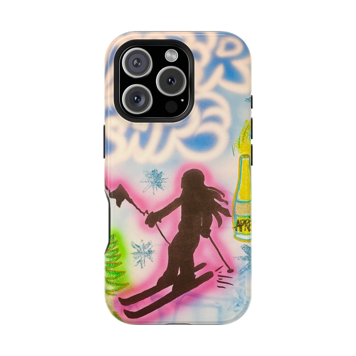 MagSafe "winter escape" airbrush iPhone case