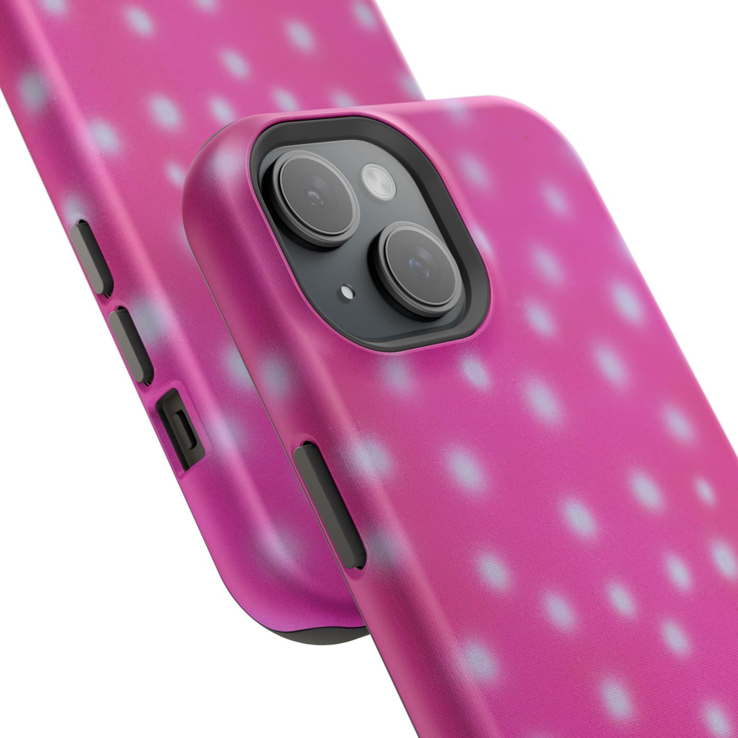 MagSafe "bubblegum polka dot" airbrush iPhone case