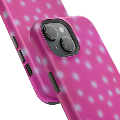 MagSafe "bubblegum polka dot" airbrush iPhone case