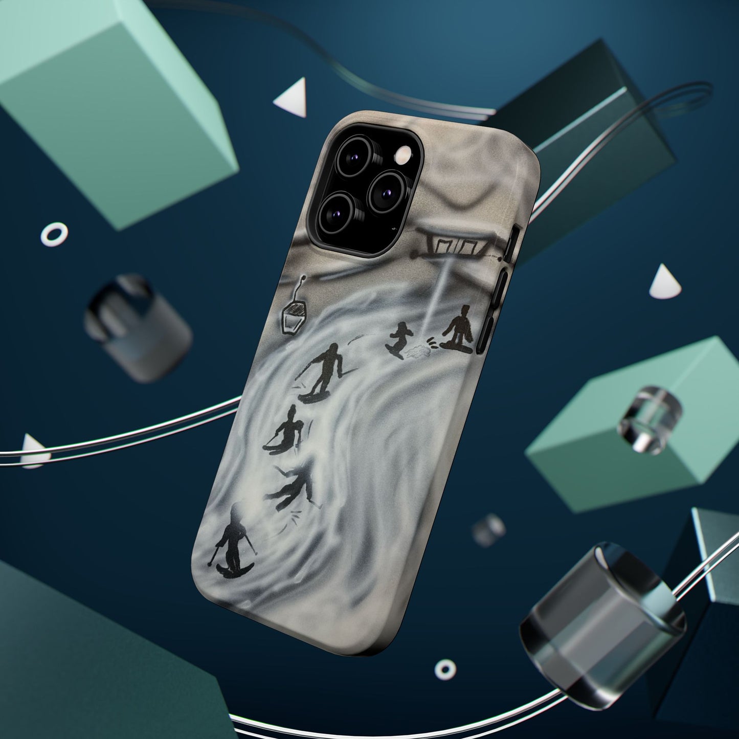 MagSafe "arctic avalanche" airbrush iPhone case