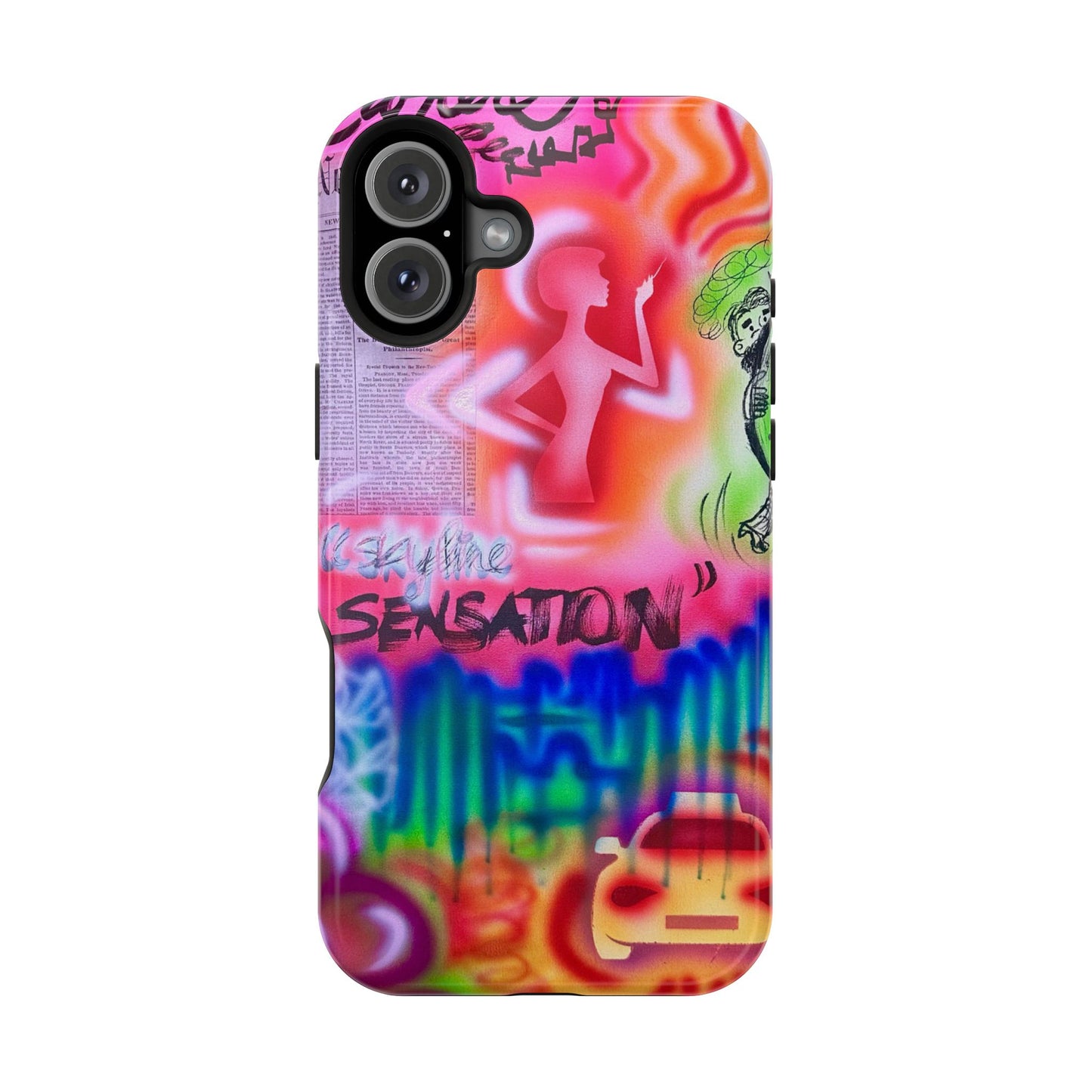 MagSafe "skyline sensation" airbrush iPhone case