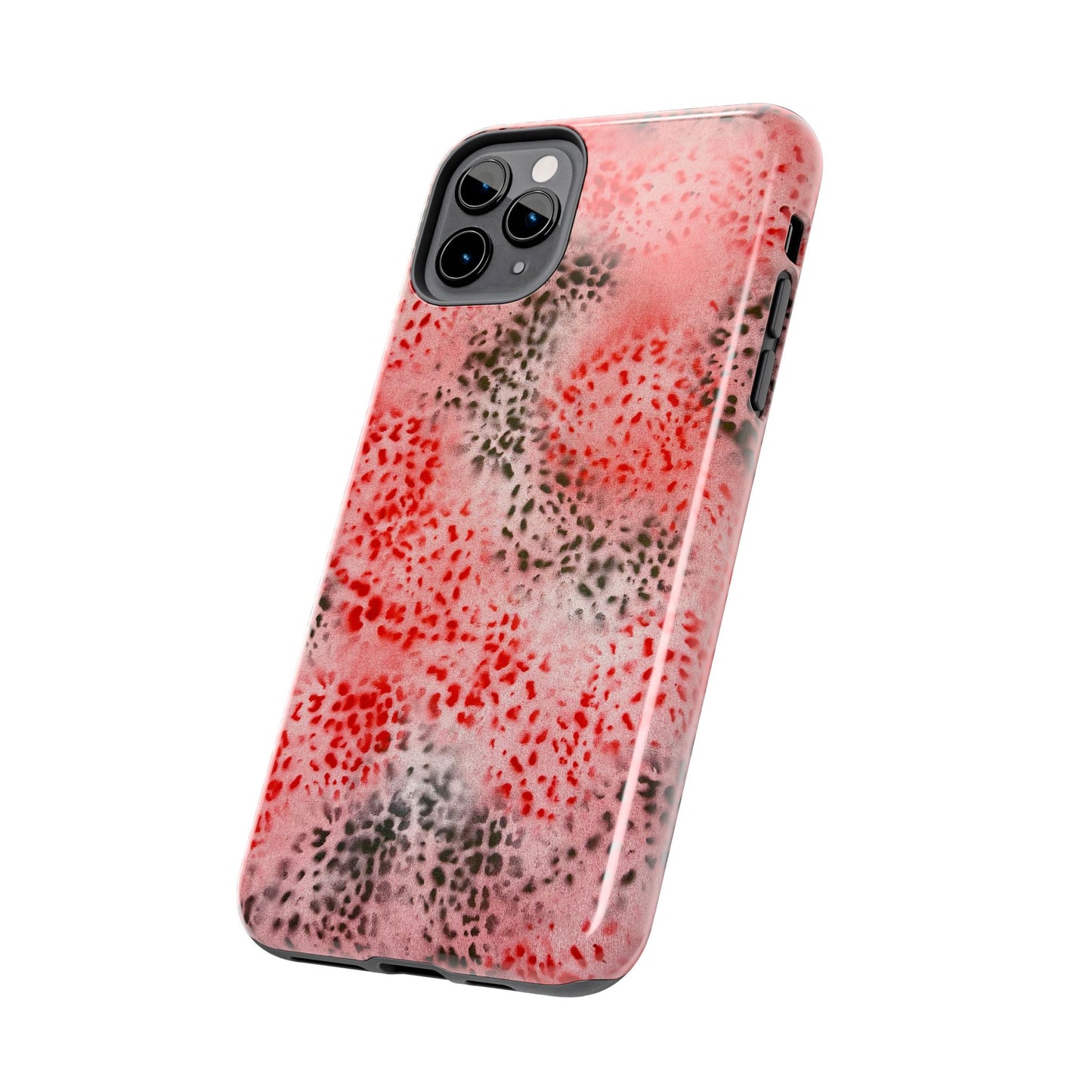 "red cheetah" airbrush iPhone case