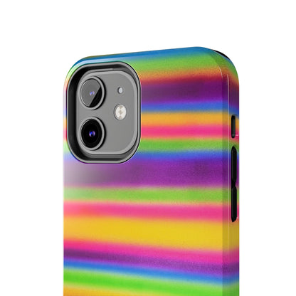 "colorful stripes" airbrush iPhone case