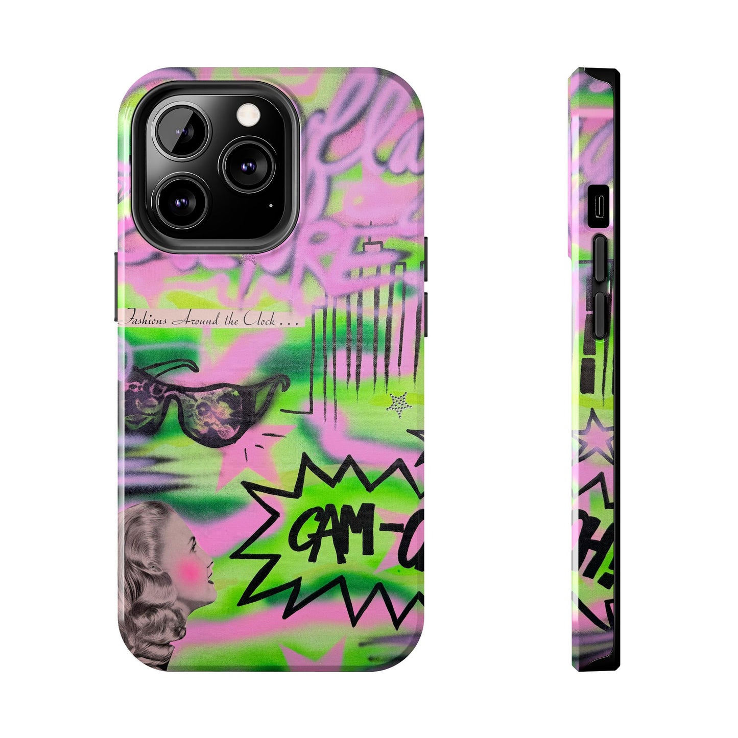 "green camo" airbrush iPhone case