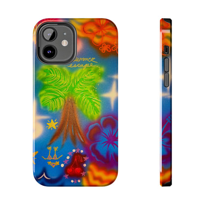 "neon blue palms" airbrush iPhone case