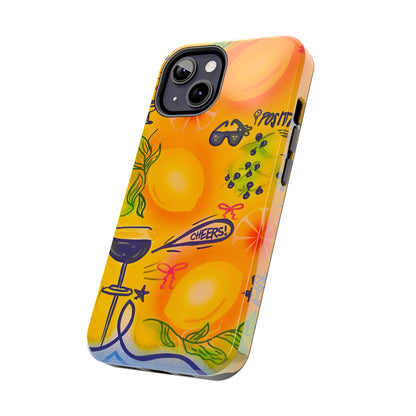 "citrus coastline" airbrush iPhone case