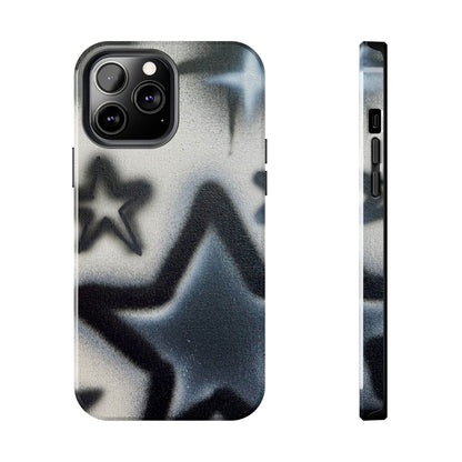 "black & white stars" airbrush iPhone case