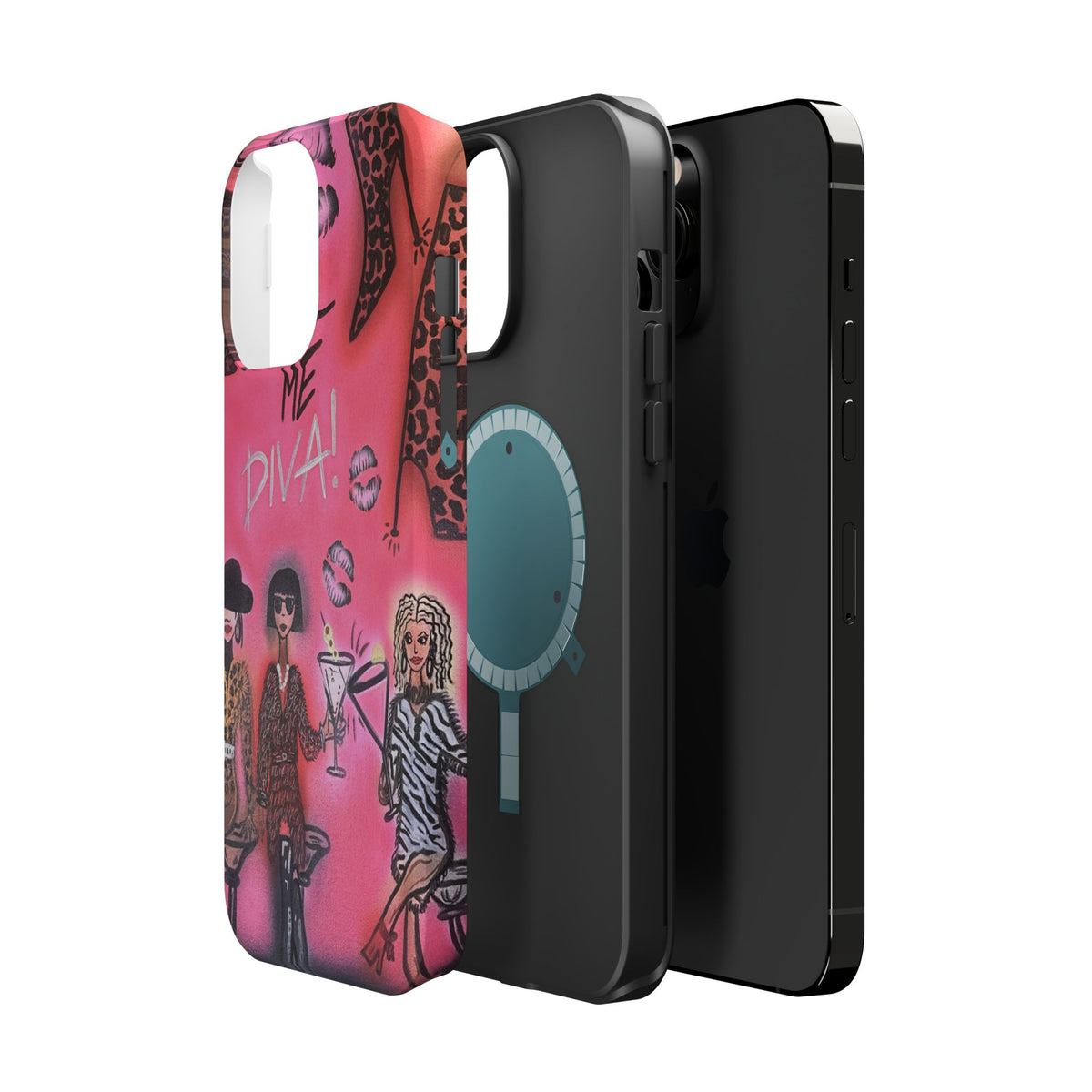 MagSafe "party diva" airbrush iPhone case