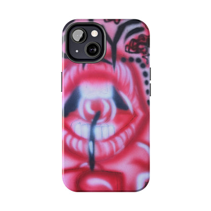 "be happy go lucky" airbrush iPhone case