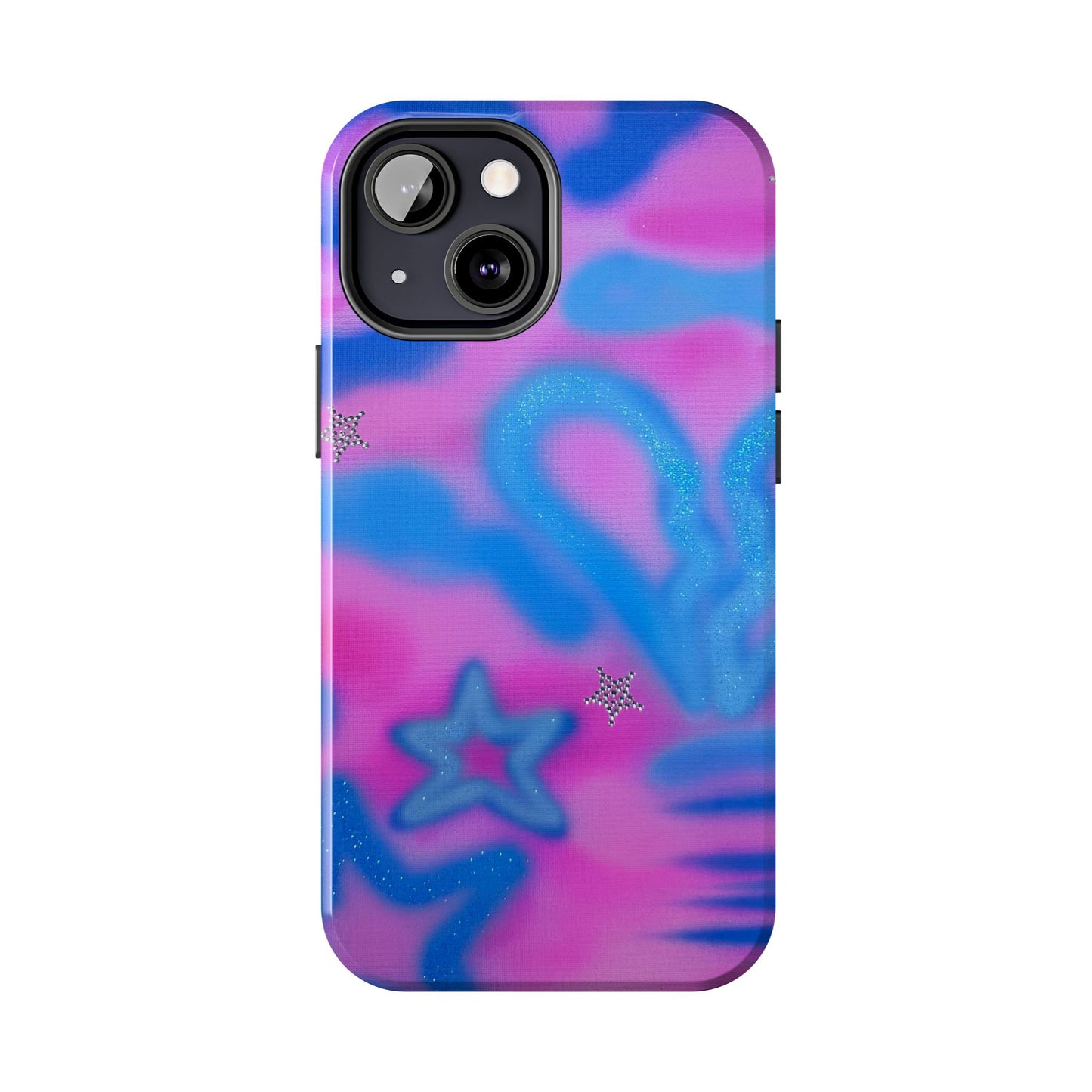 "blue camo" airbrush iPhone case