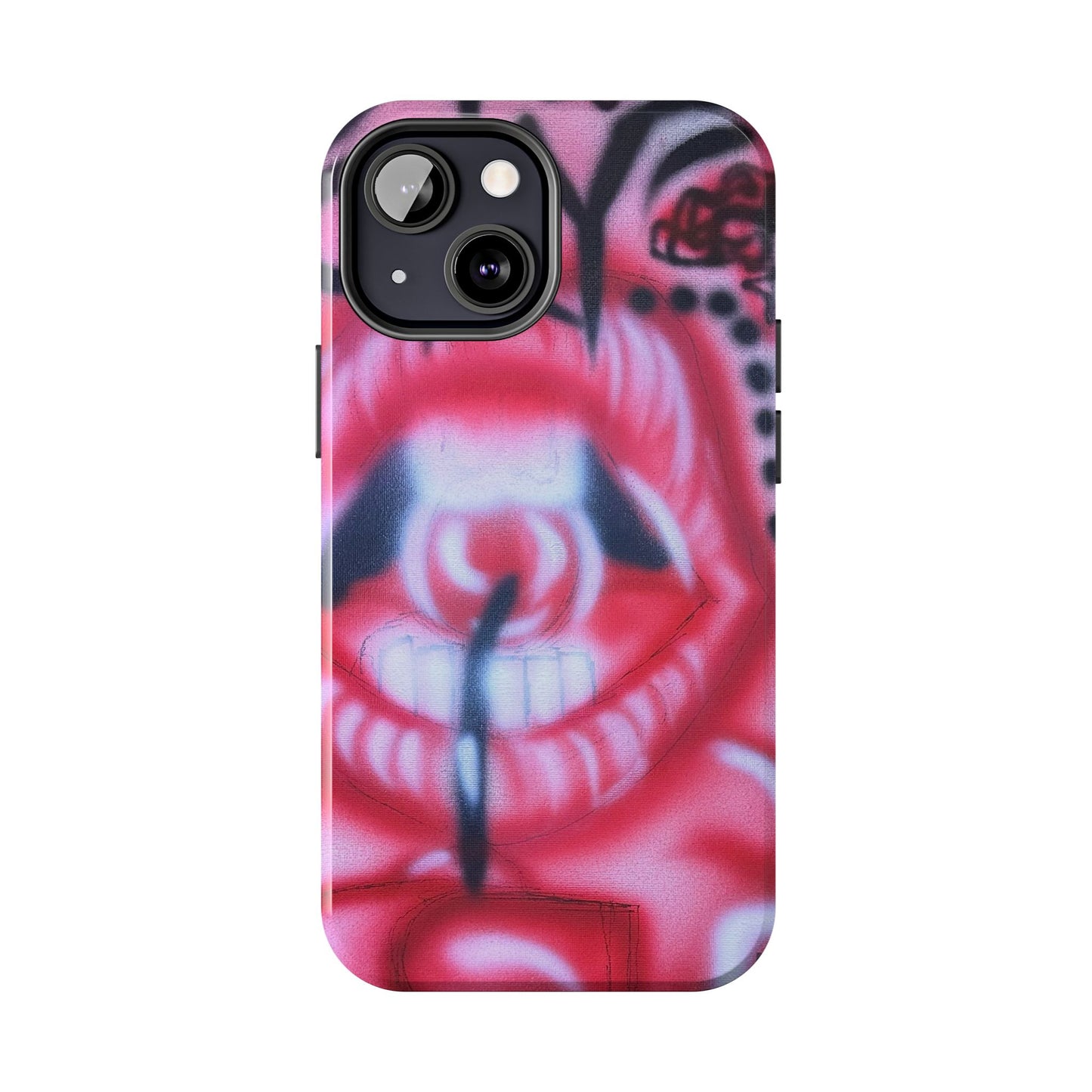"be happy go lucky" airbrush iPhone case