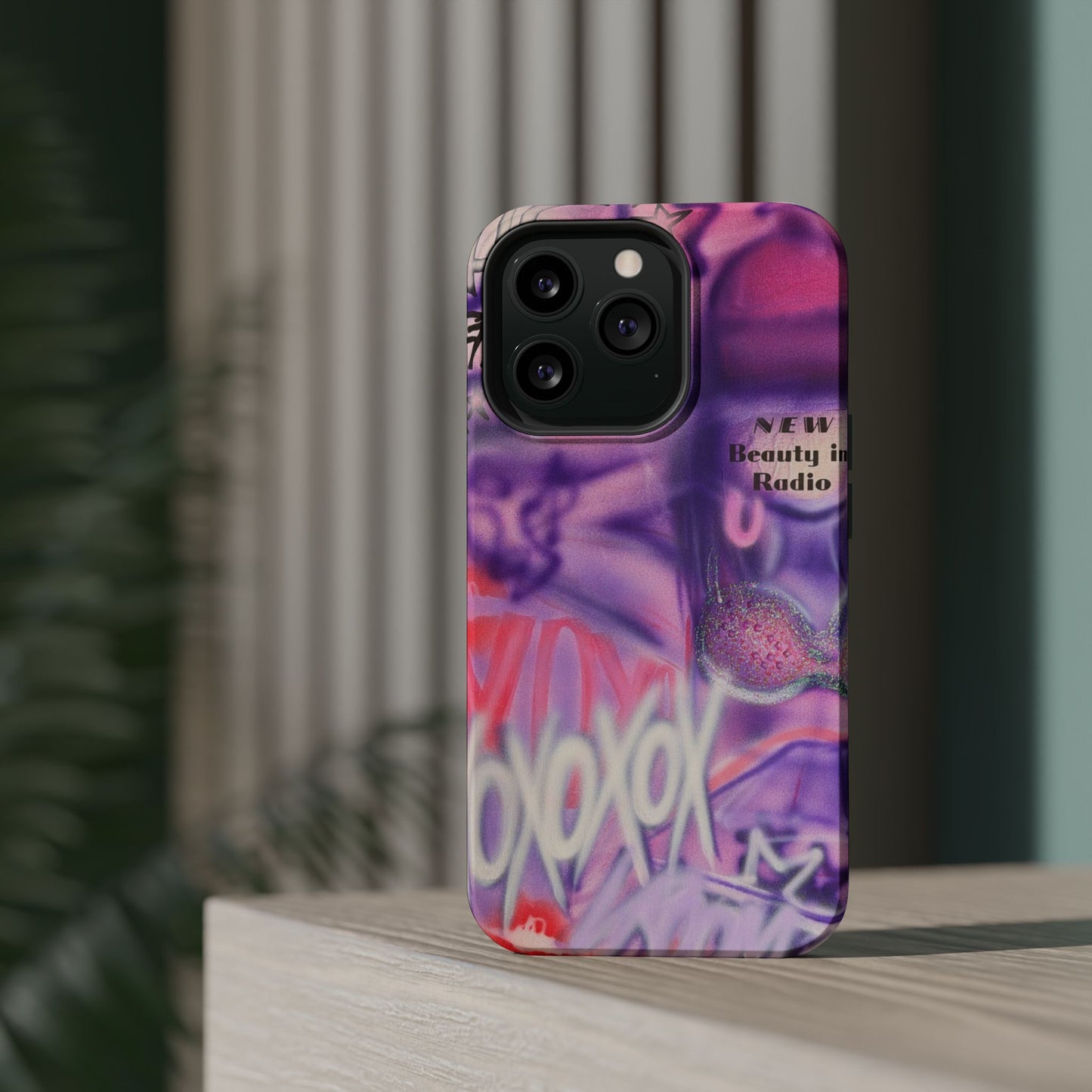 MagSafe "mic check" airbrush iPhone case