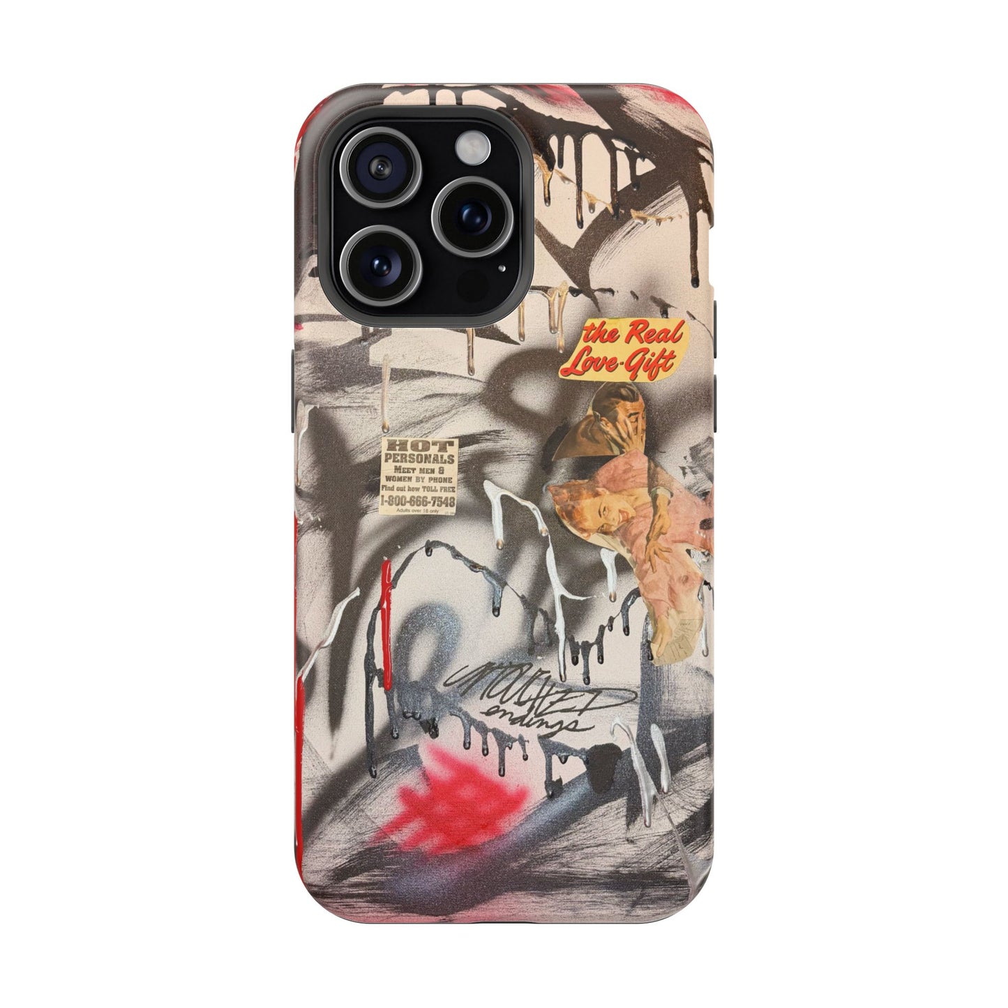 MagSafe "real love" airbrush iPhone case