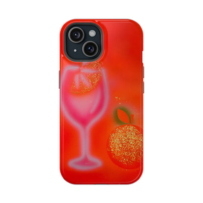 MagSafe "aperol spritz" airbrush iPhone case