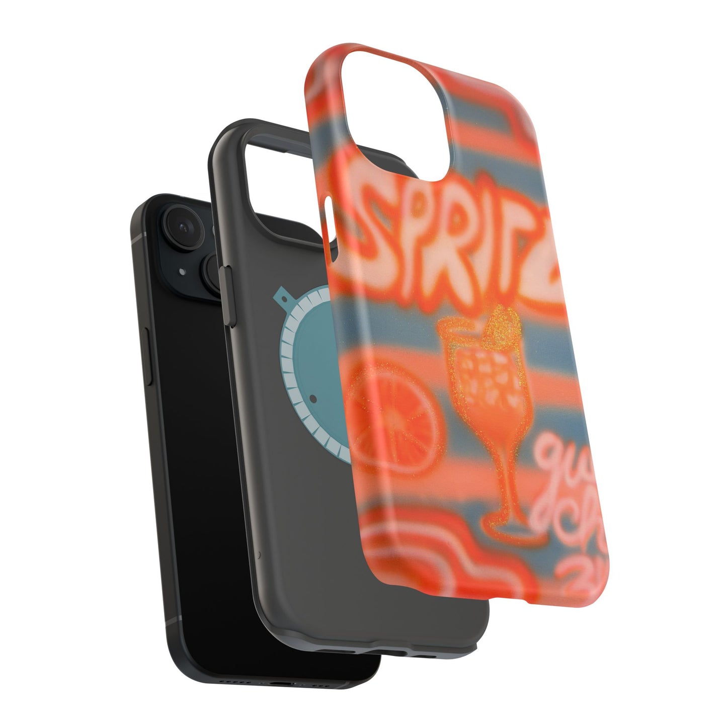 MagSafe "aperol spritz pt. 2" airbrush iPhone case