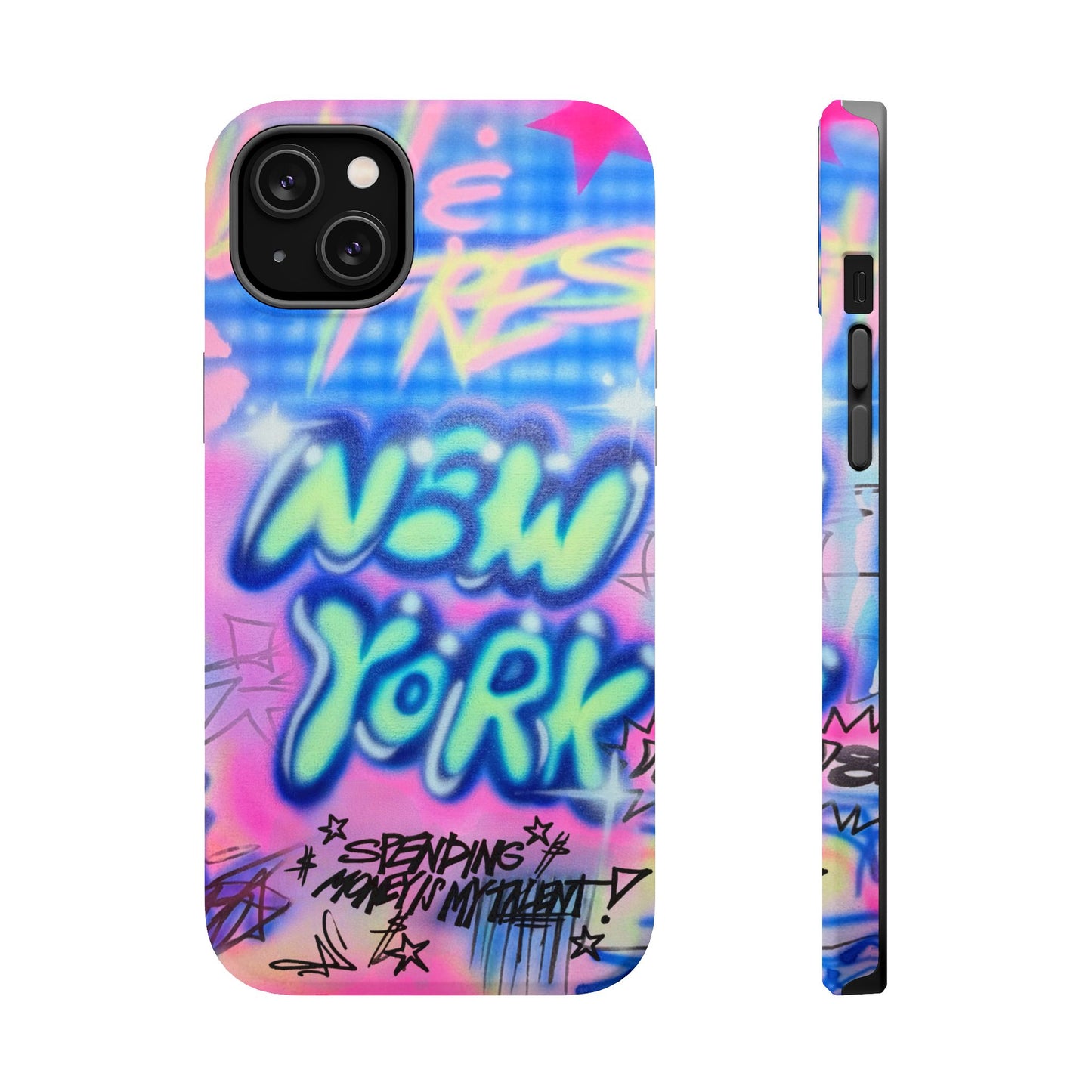 magsafe "spending $$ is my talent" airbrush iPhone case