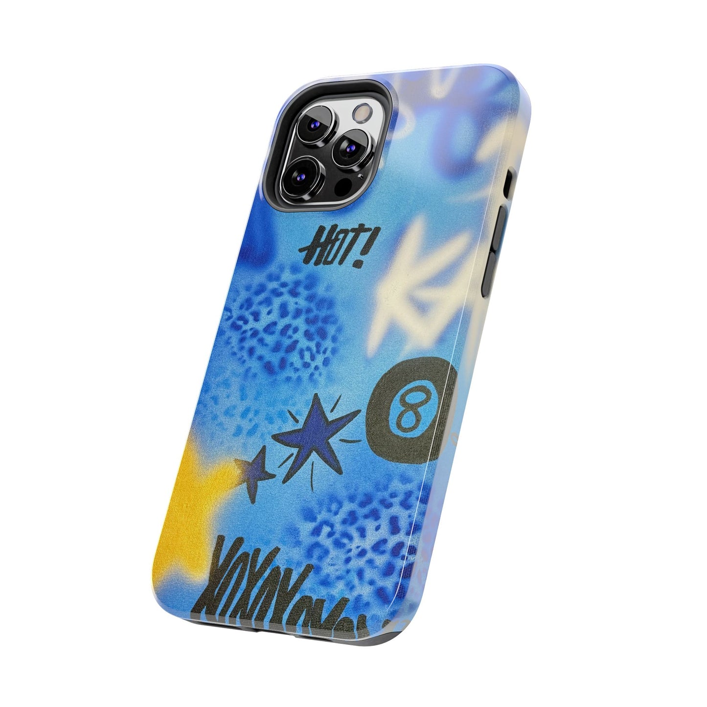 "brilliant blues" airbrush iPhone case