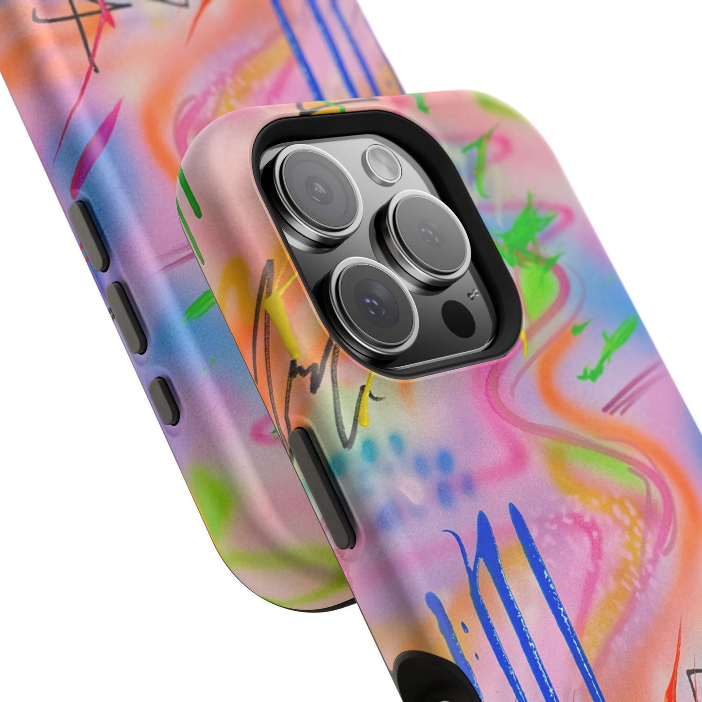 MagSafe "neon haze" airbrush iPhone case