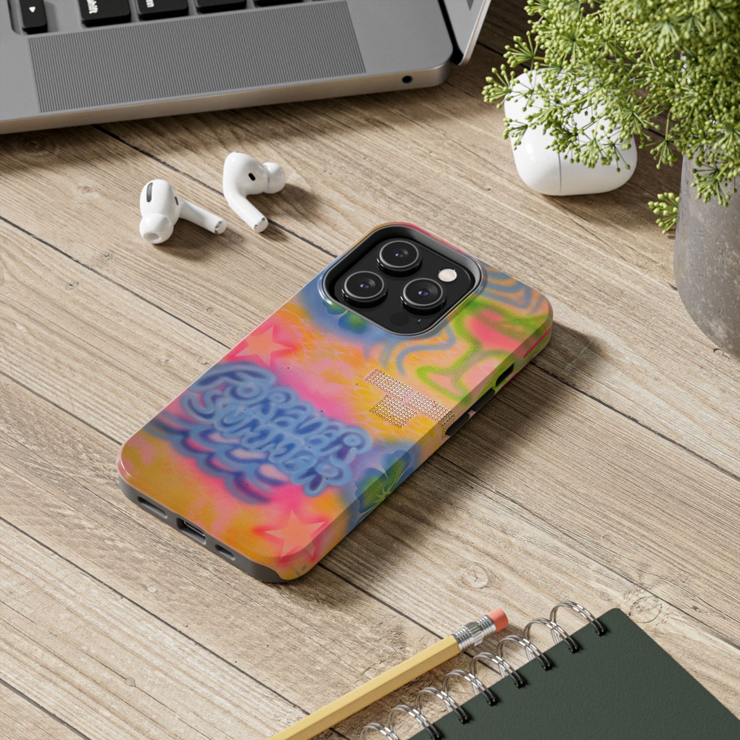 "forever summer" airbrush iPhone case