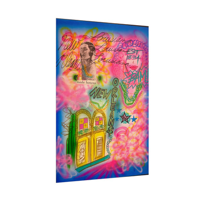 "new orleans, la" airbrush rolled print