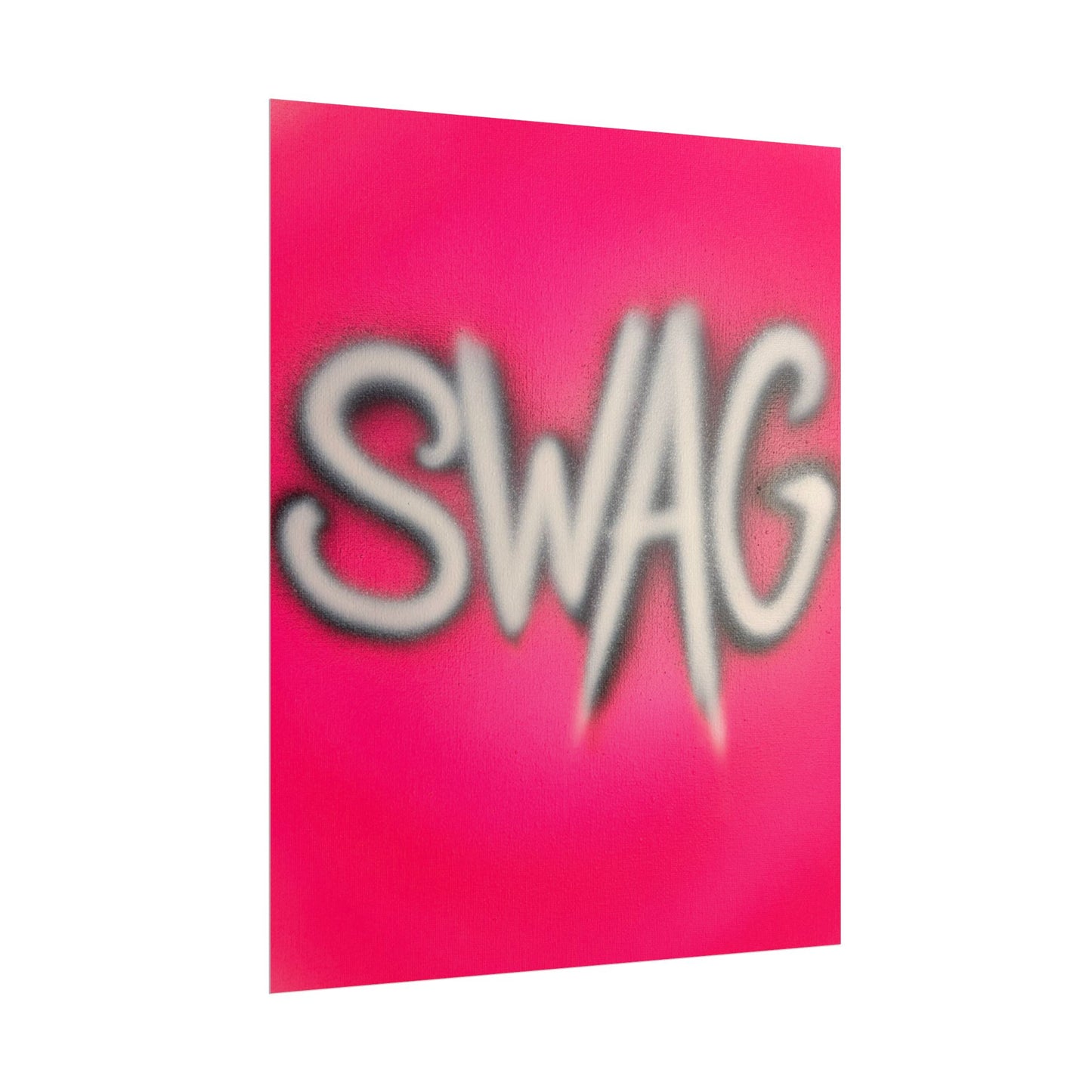 "SWAG" airbrush rolled print