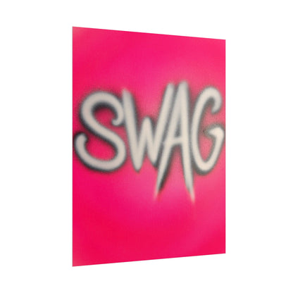 "SWAG" airbrush rolled print