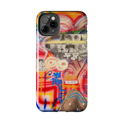 "get busy!" airbrush iPhone case