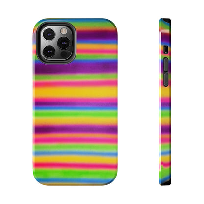 "colorful stripes" airbrush iPhone case