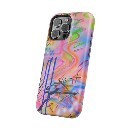 MagSafe "neon haze" airbrush iPhone case