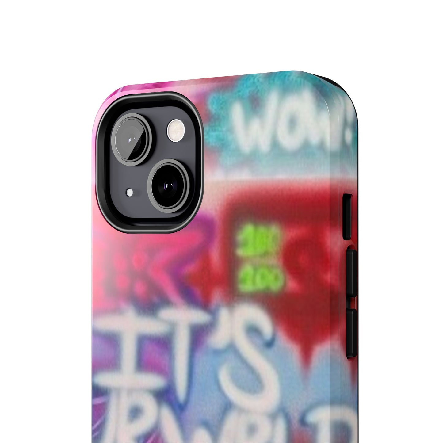 "it's ur WRLD" airbrush iPhone case