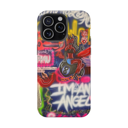 MagSafe "im an angel" airbrush iPhone case