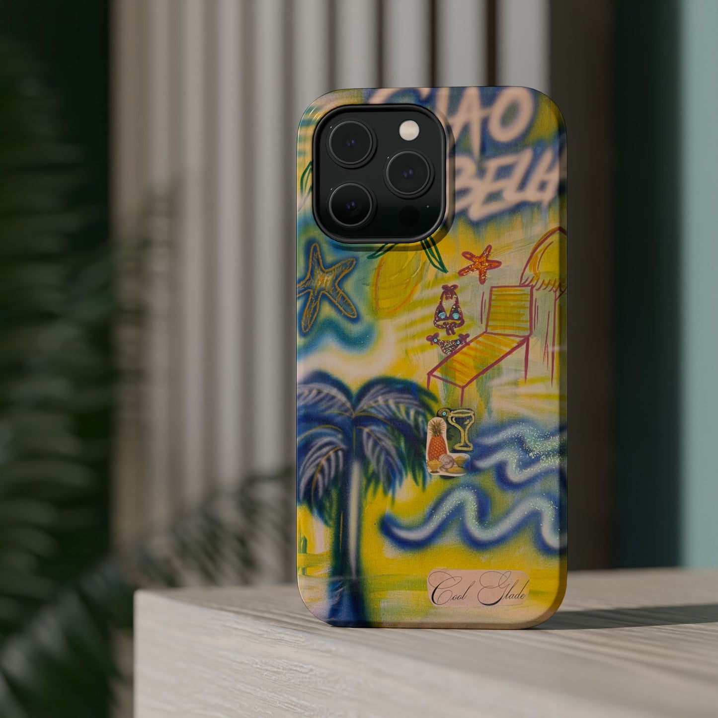 MagSafe "ciao bella" airbrush iPhone case