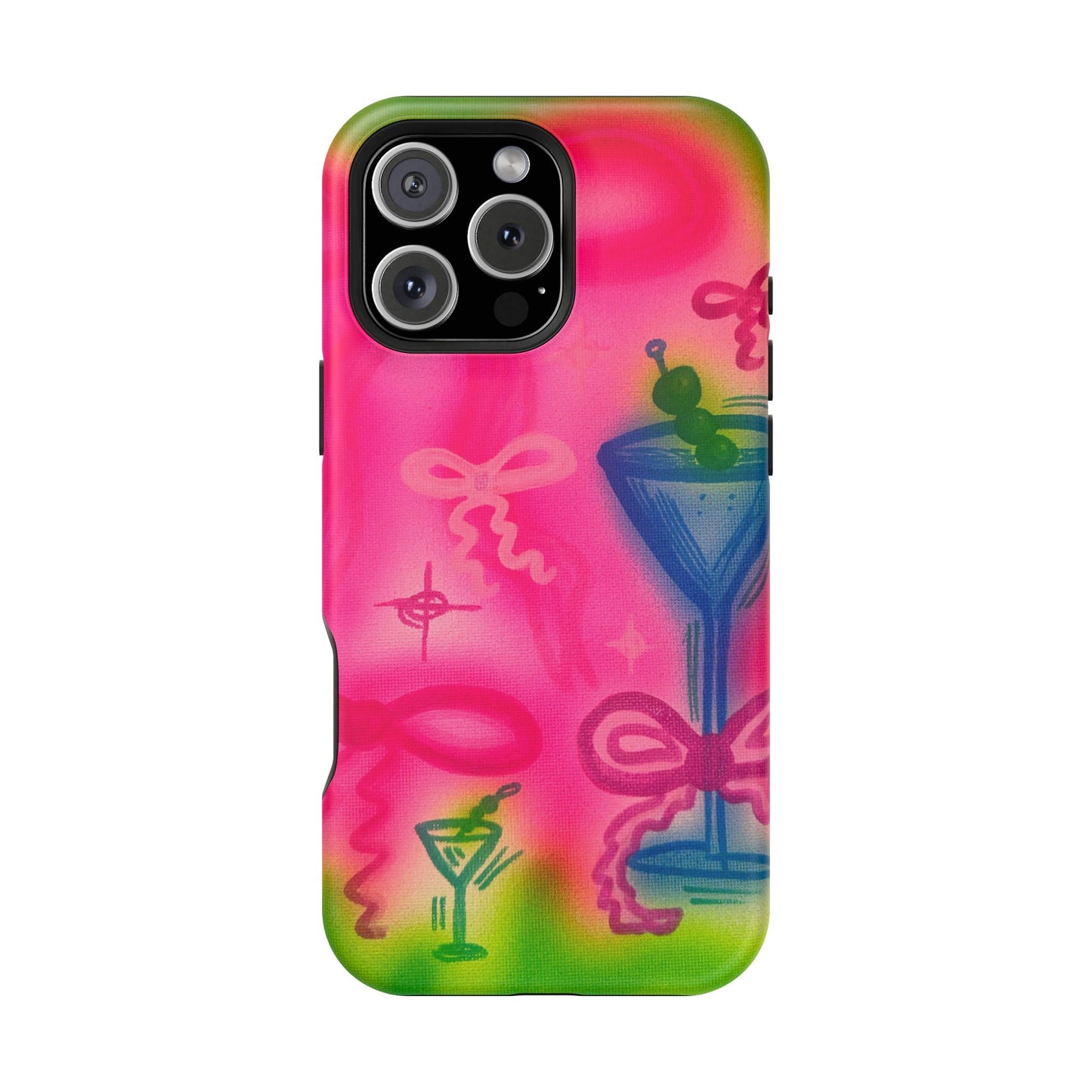 MagSafe „Bow Martini“ Airbrush-iPhone-Hülle