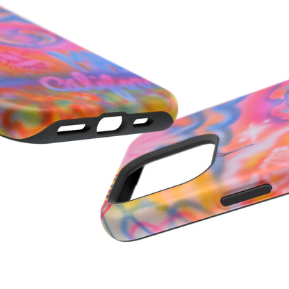 "mornings in malibu" MagSafe airbrush iPhone case