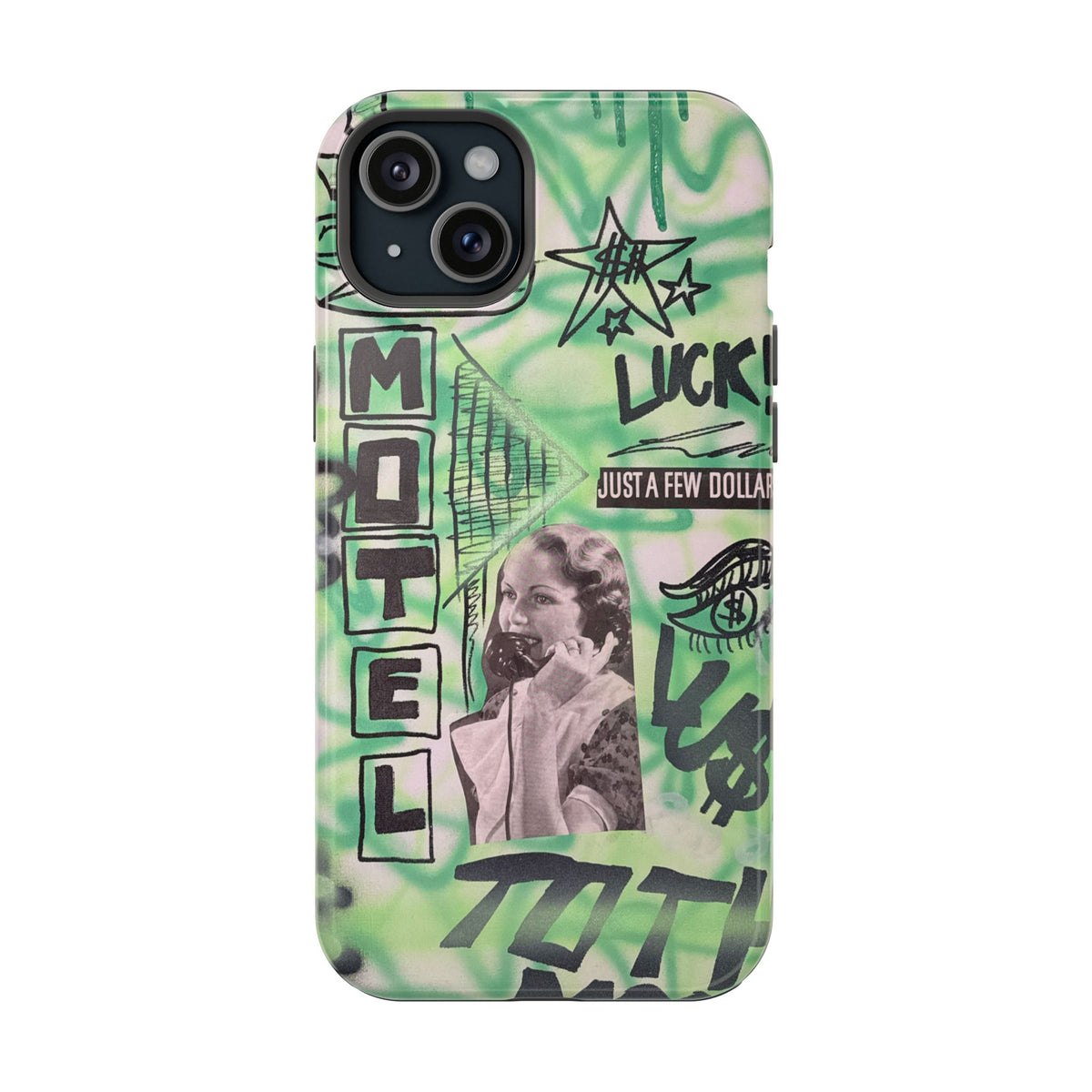 MagSafe "lust over luck" airbrush iPhone case