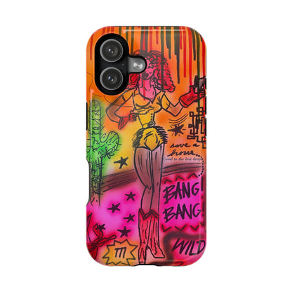MagSafe "wild, wild west" airbrush iPhone case