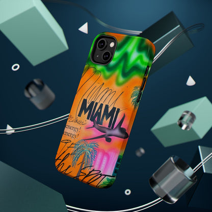 MagSafe "miami, fl" Airbrush iPhone Hülle