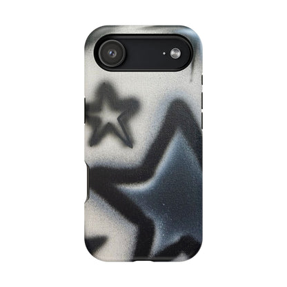 MagSafe "black & white stars" airbrush iPhone case