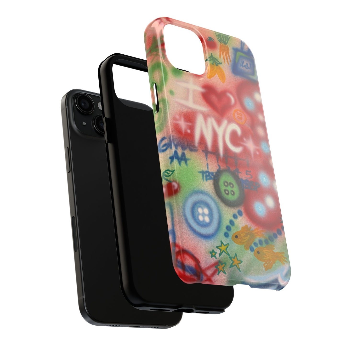 "i <3 NYC" airbrush iPhone case