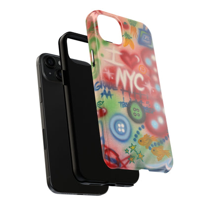 "i <3 NYC" airbrush iPhone case