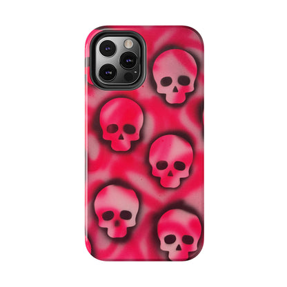 "pink skully" airbrush iPhone case