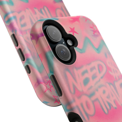 MagSafe "need $$ to travel" airbrush iPhone case