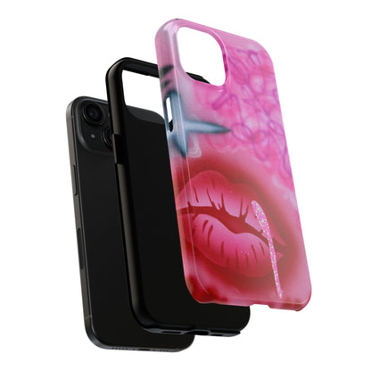 "glitter aura" airbrush iPhone case