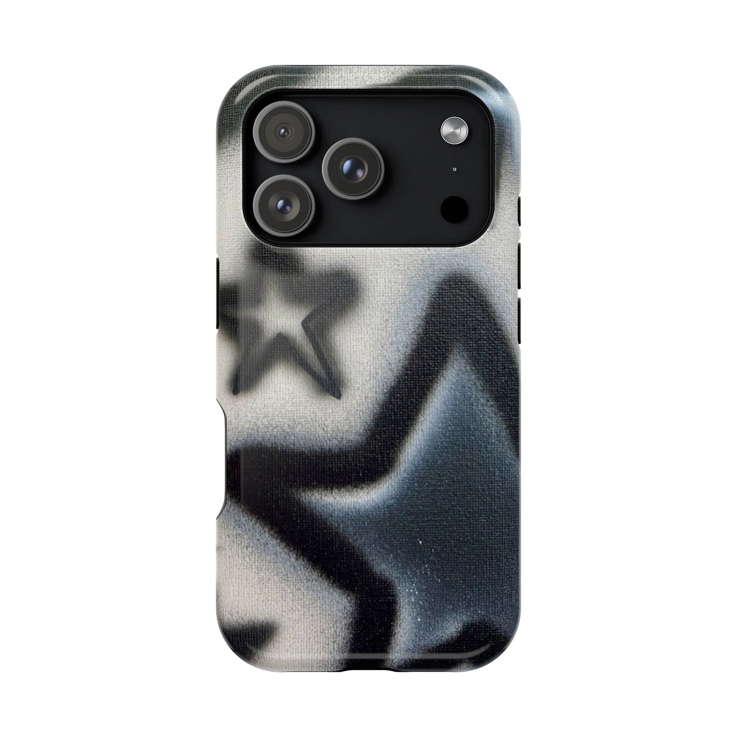 MagSafe "black & white stars" airbrush iPhone case