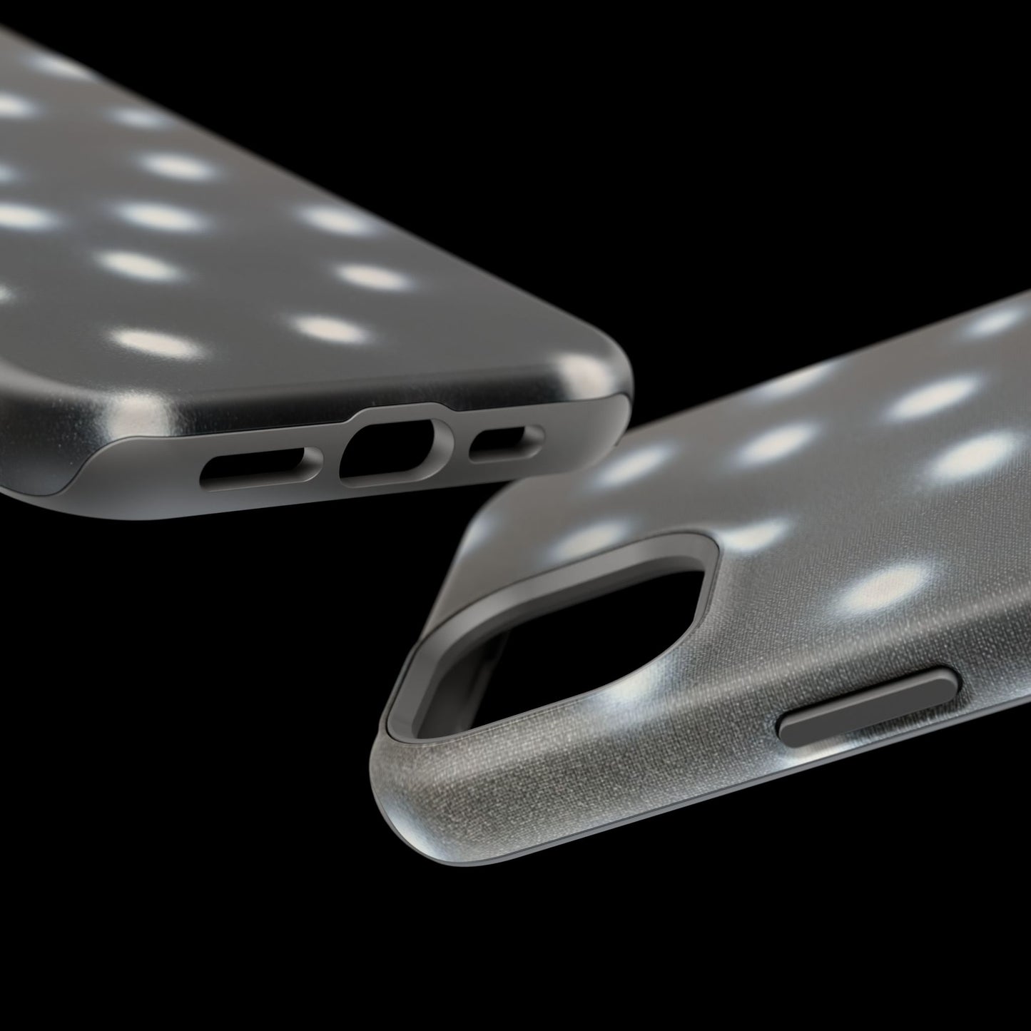 MagSafe "coconut noir polka dot" airbrush iPhone case
