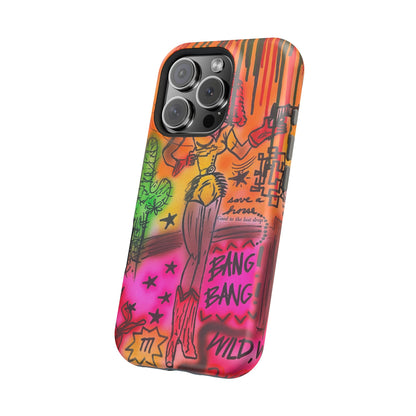 MagSafe "wild, wild west" airbrush iPhone case