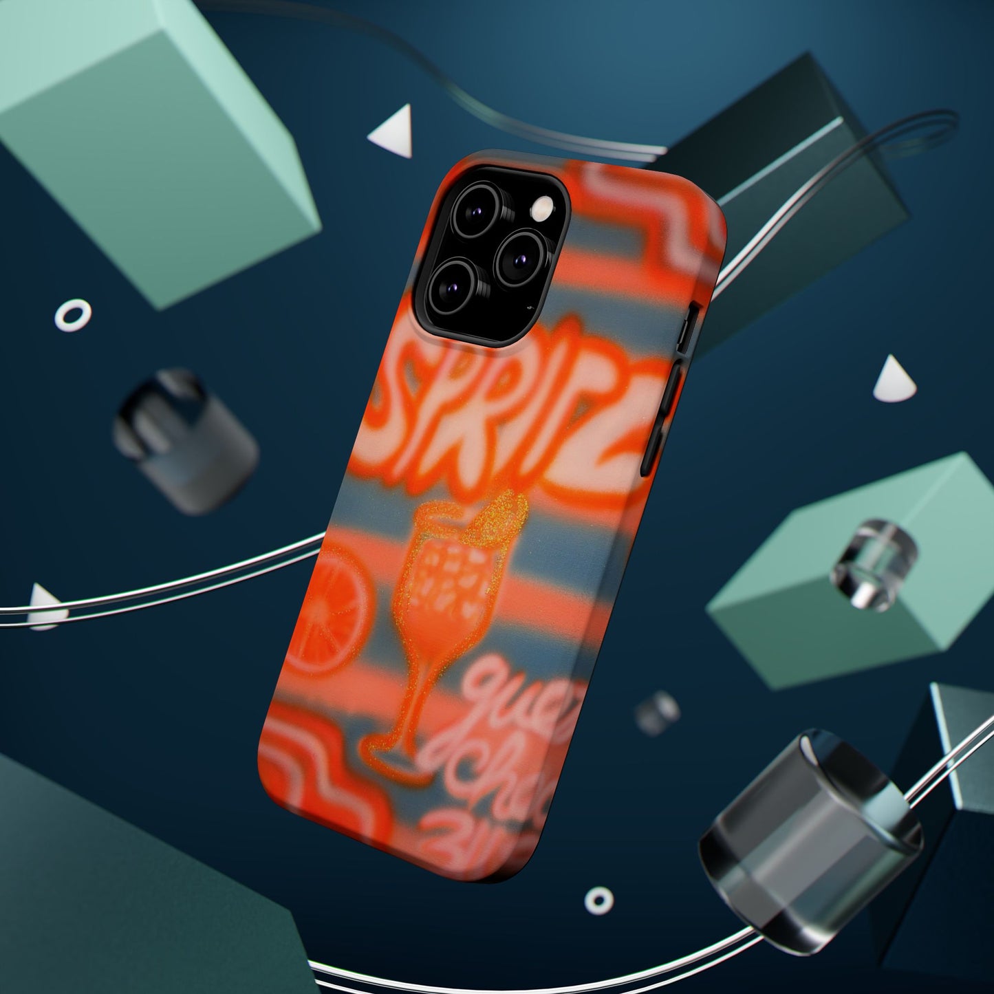 MagSafe "aperol spritz pt. 2" airbrush iPhone case