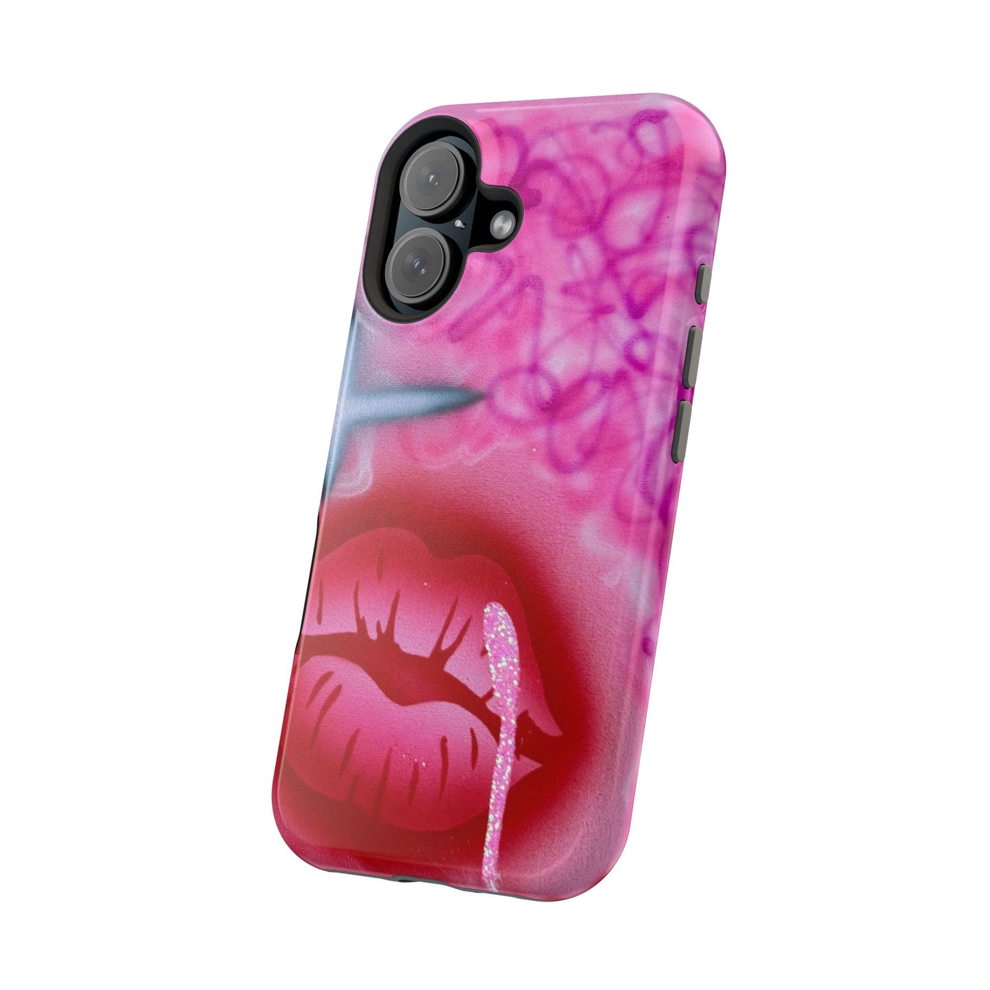 MagSafe limited edition "glitter aura" airbrush iPhone case