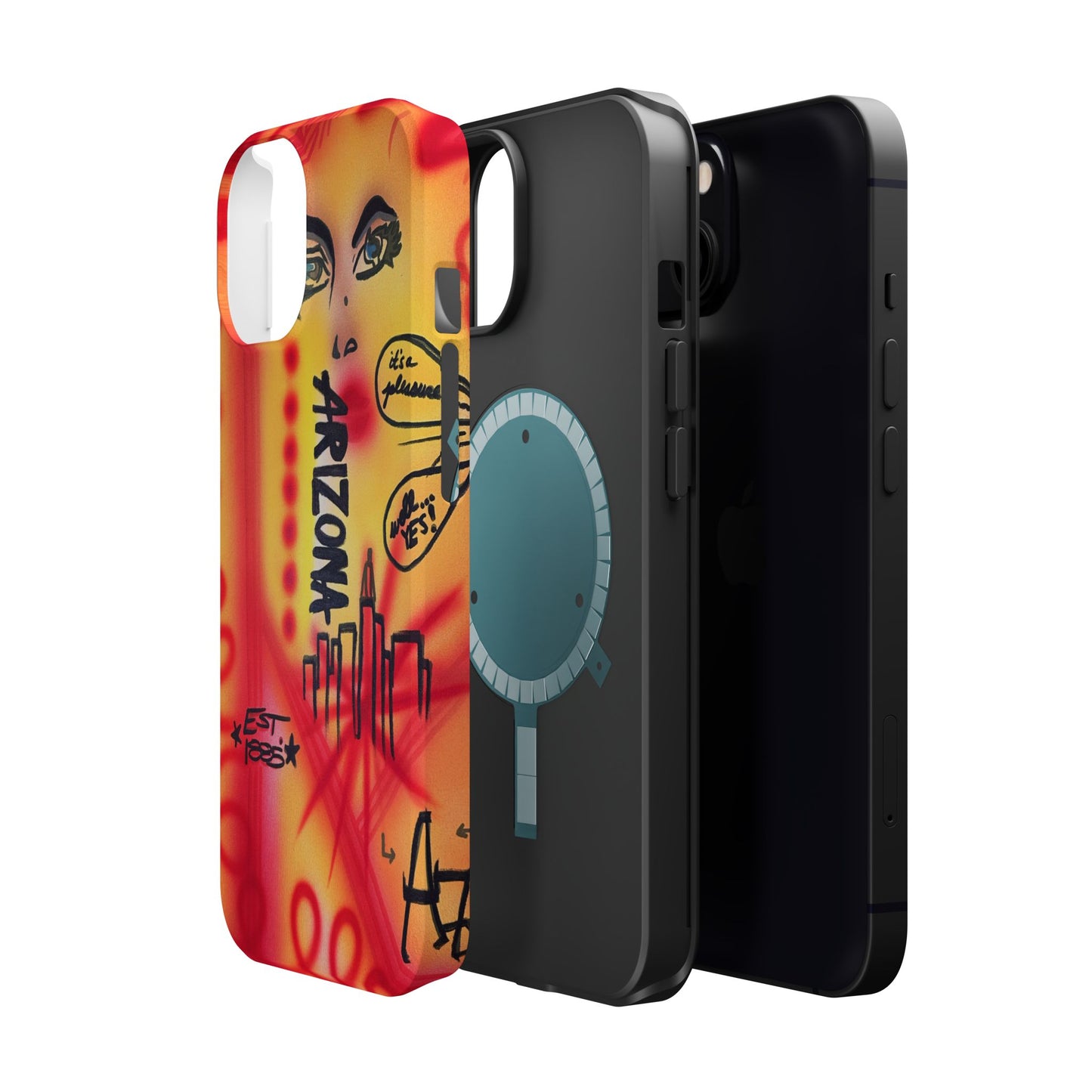 MagSafe "tempe, az" airbrush iPhone case