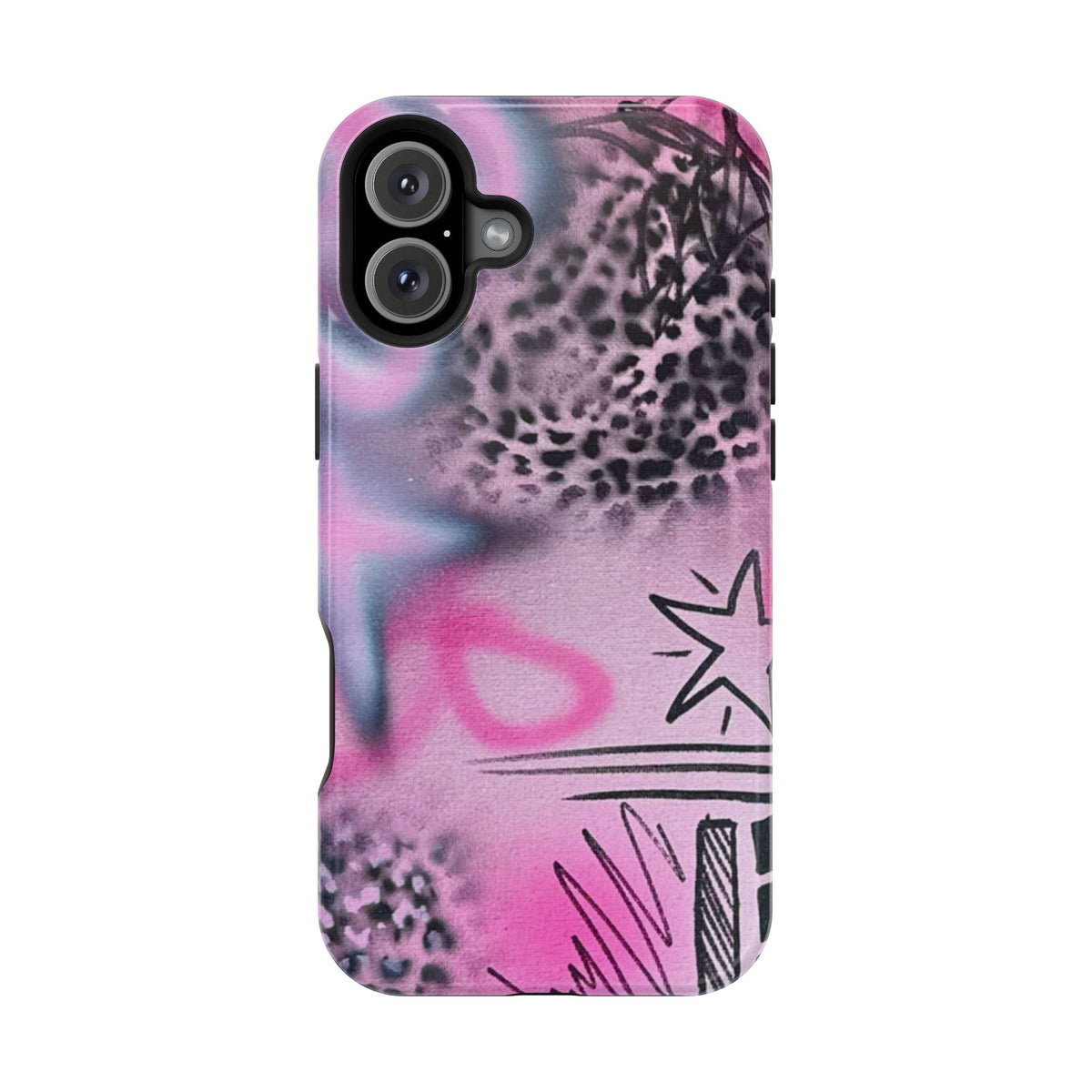 MagSafe "onyx cheetah" Airbrush iPhone Hülle